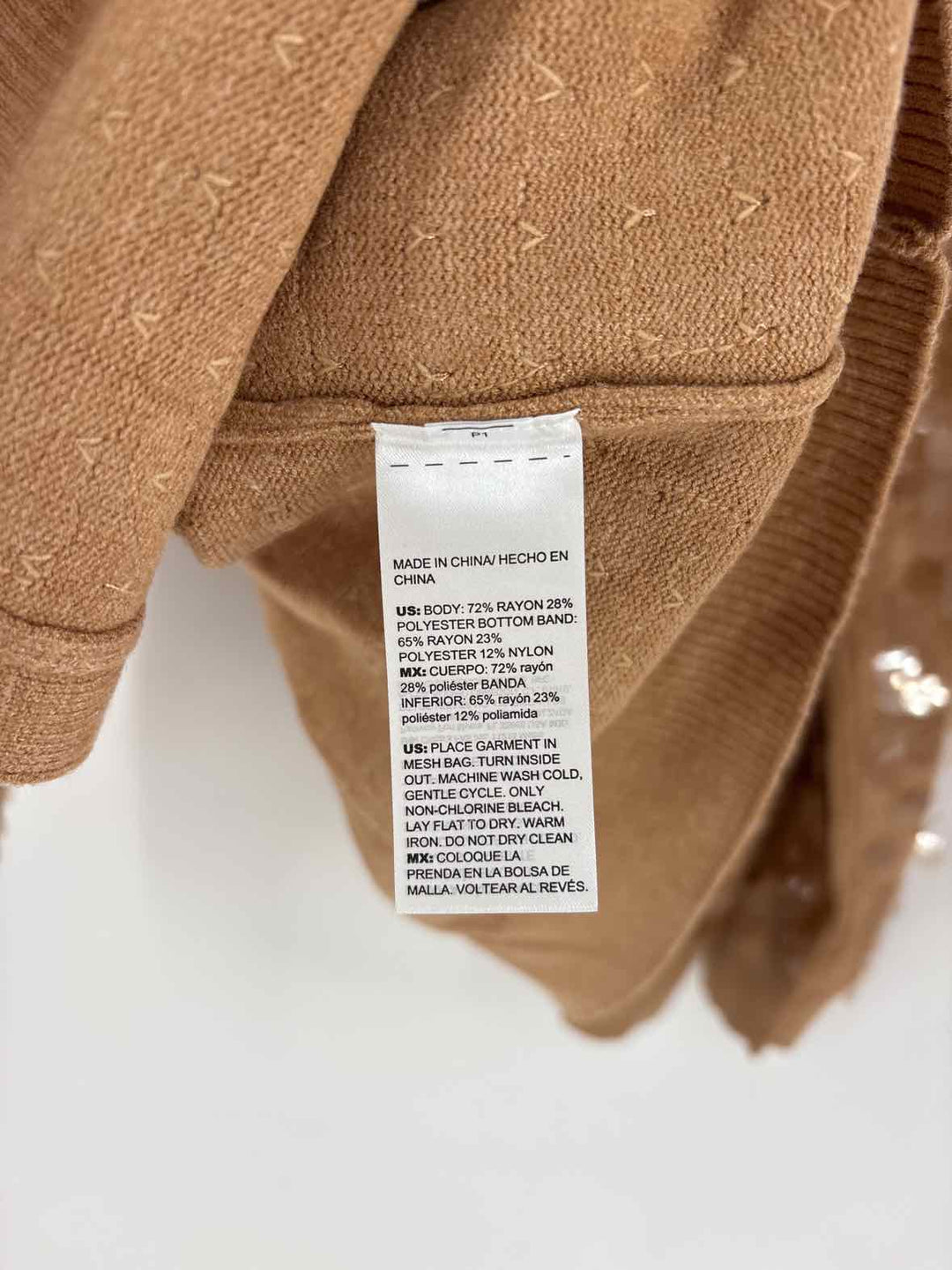 Size L Chico's Tan Sweater