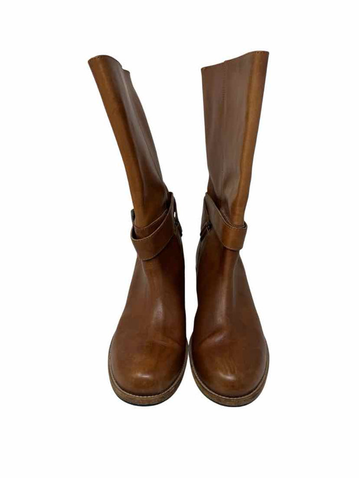 Shoe Size 38 Brown Leather Boots