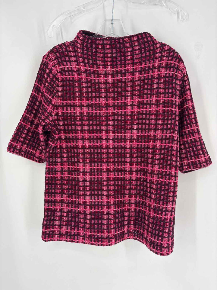 Size M Ann Taylor PINK PRINT Sweater