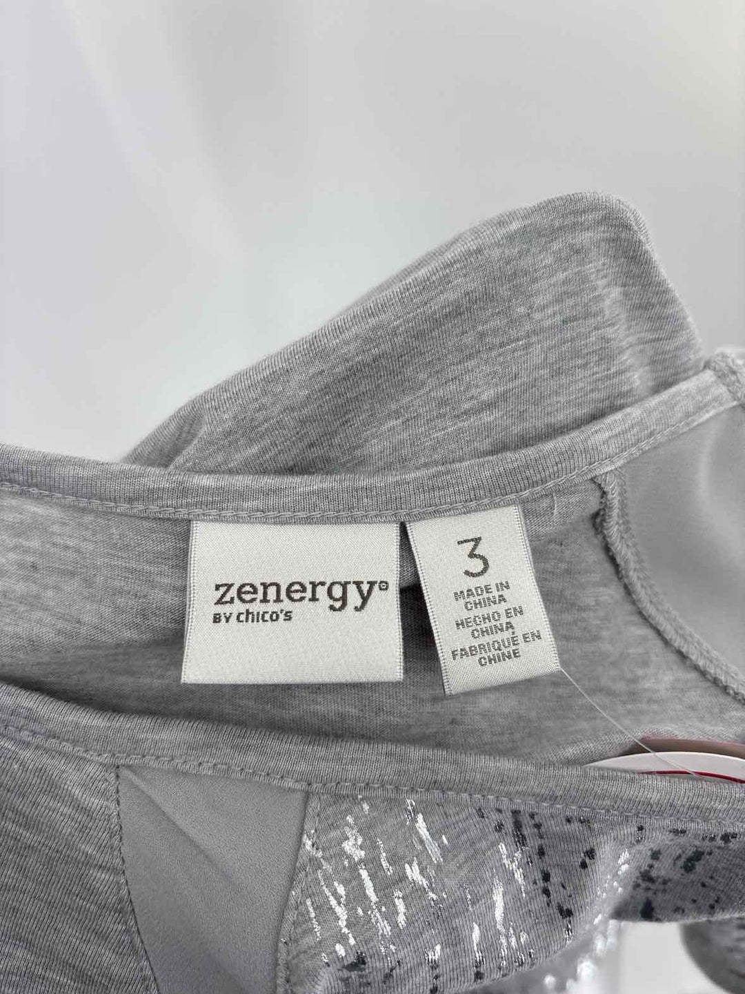 Size XL Chico's Gray Shirt