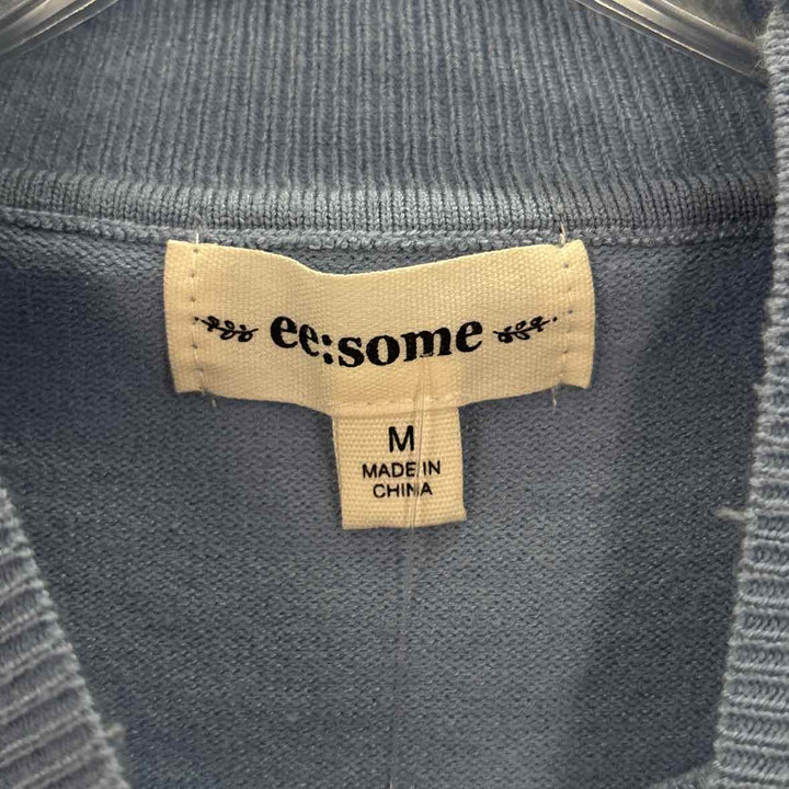 Size M EE:SOME Blue Knit Shirt