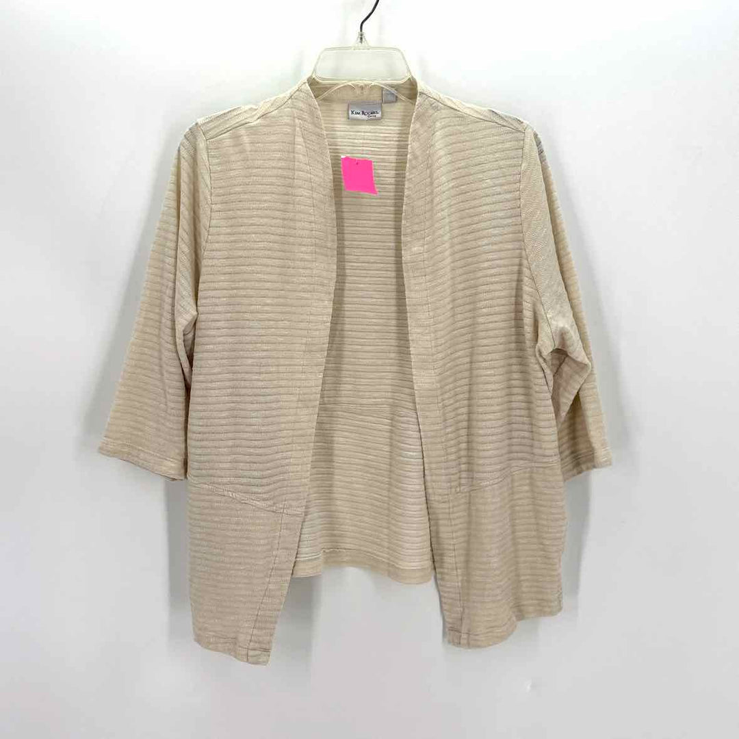 Size 1X KIM ROGERS Ivory Jacket
