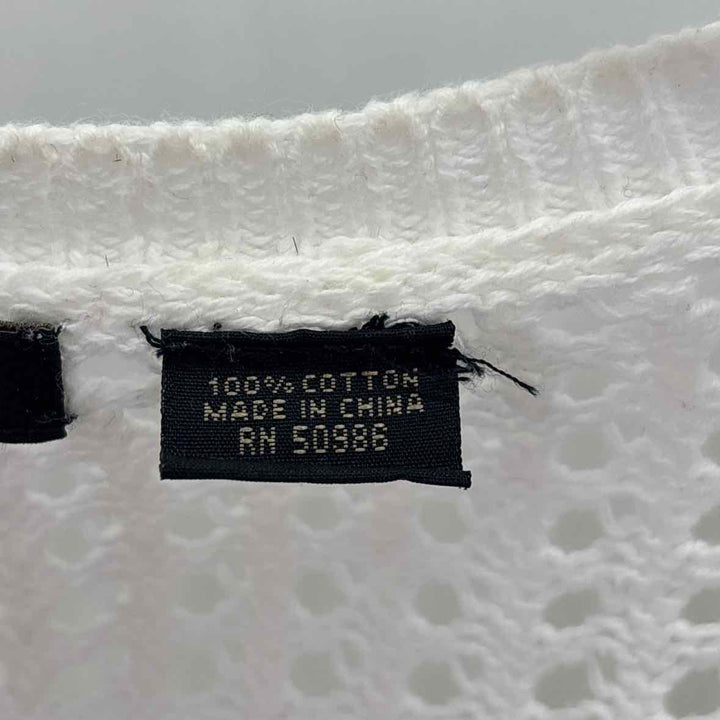 Size M White Knit Sweater