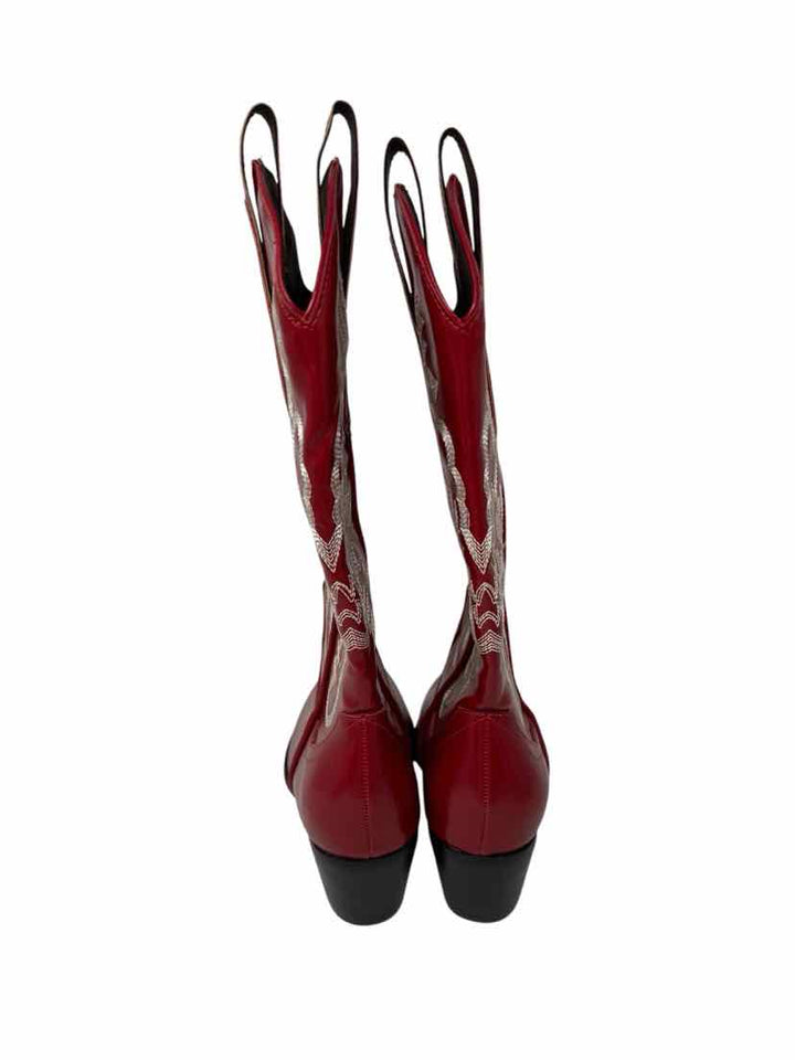 Shoe Size 8 Red Boots