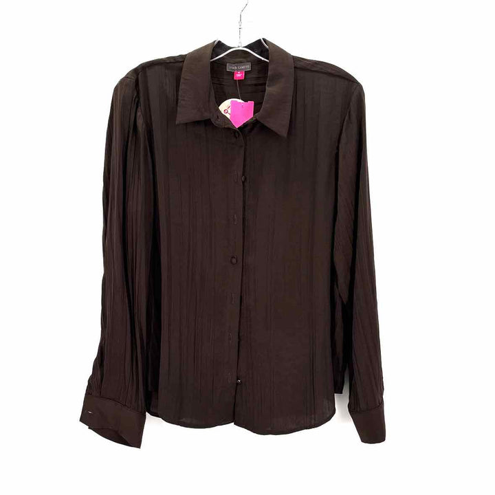 Size M Vince Camuto Brown Shirt