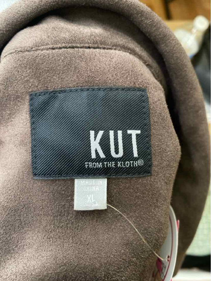 Size XL KUT Brown Suede Jacket