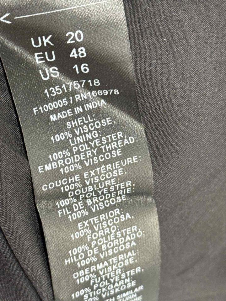 Size 16 Asos Black Dress