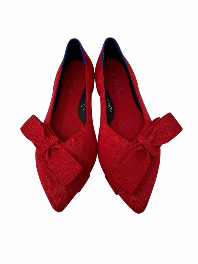 Shoe Size 8 ROTHY'S Red Flats