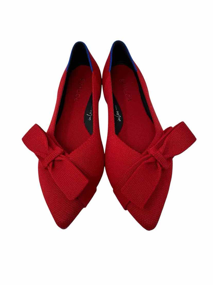 Shoe Size 8 ROTHY'S Red Flats