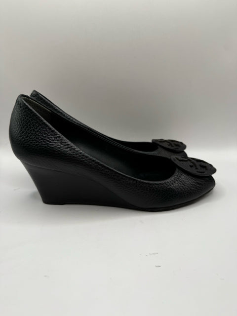 Shoe Size 8.5 Tory Burch Black Leather Pumps