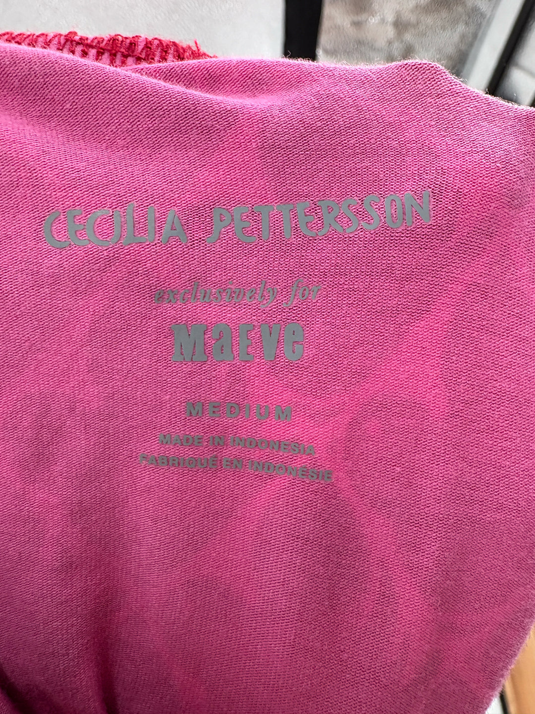 Size M MAEVE PINK PRINT Shirt