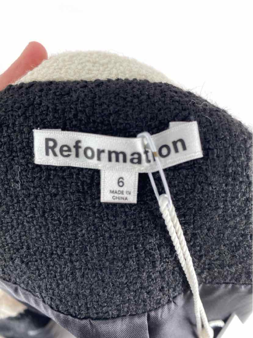 Size 6 REFORMATION Black 2 PC Dress
