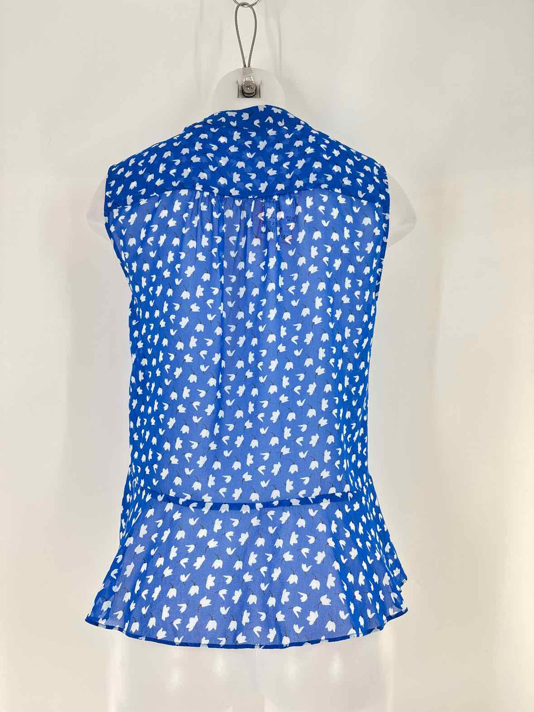 Size XS CABI Blue Print Shirt