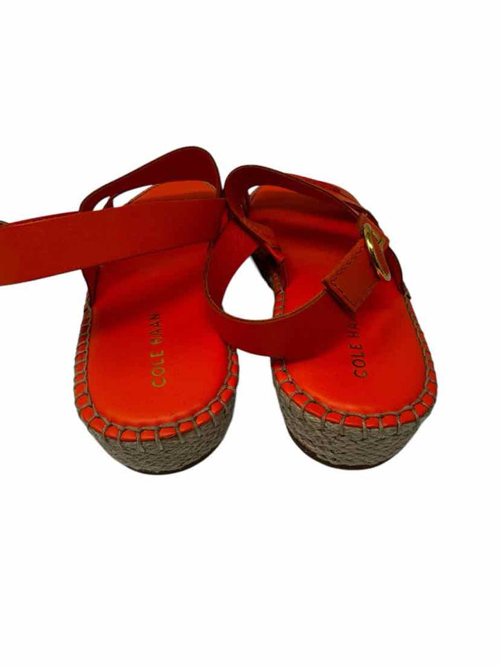 Shoe Size 8 Cole Haan Orange Sandals