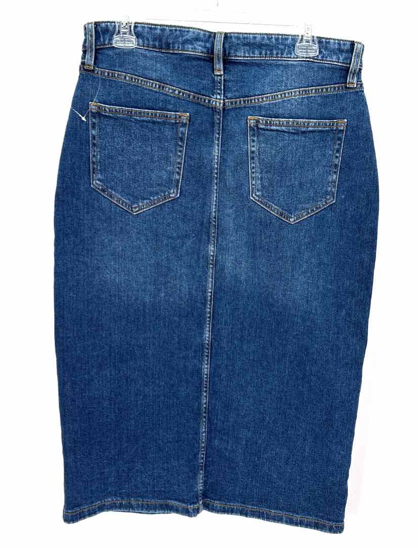 Size 12 LAND END Blue Denim Skirt