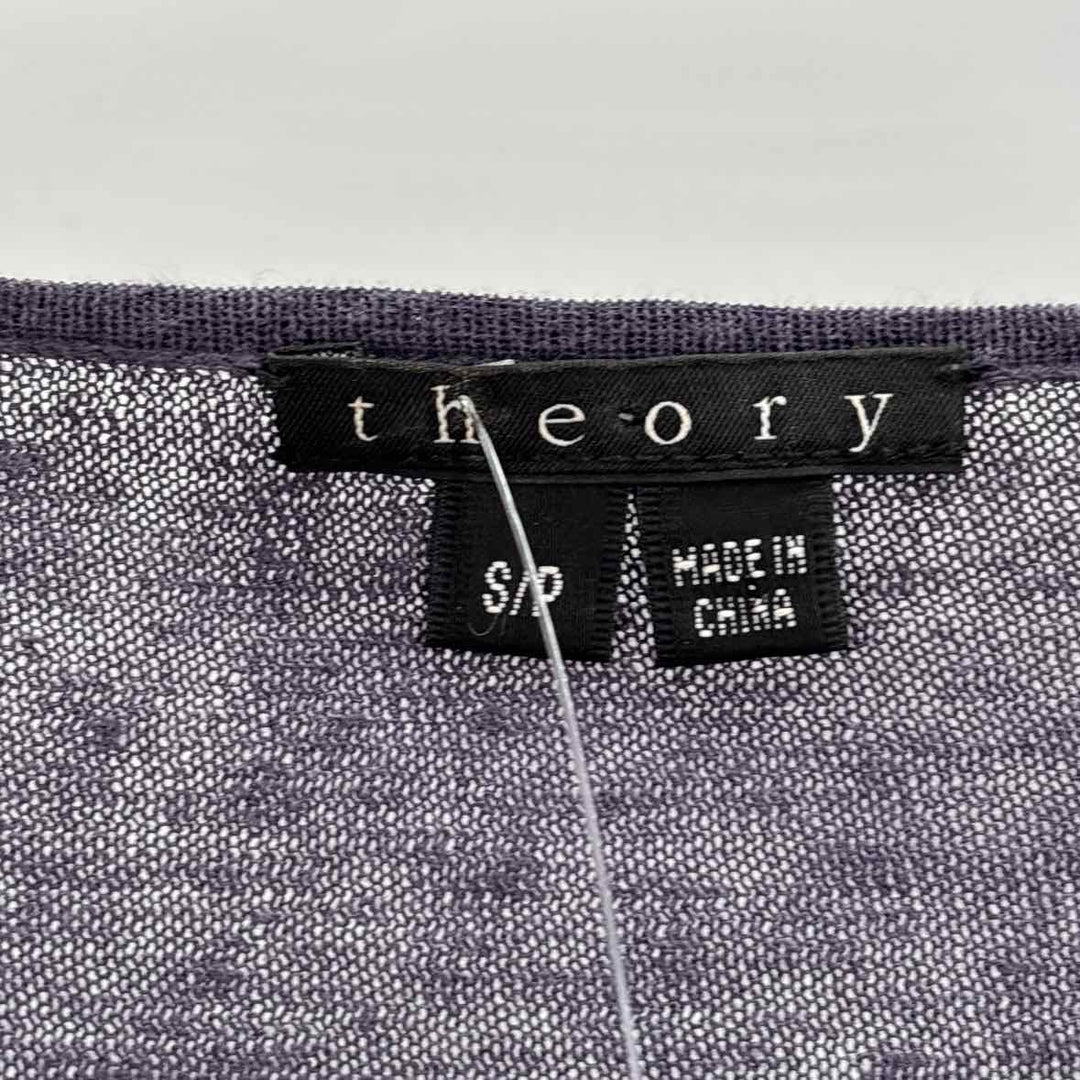 Size S THEORY Purple Linen Shirt
