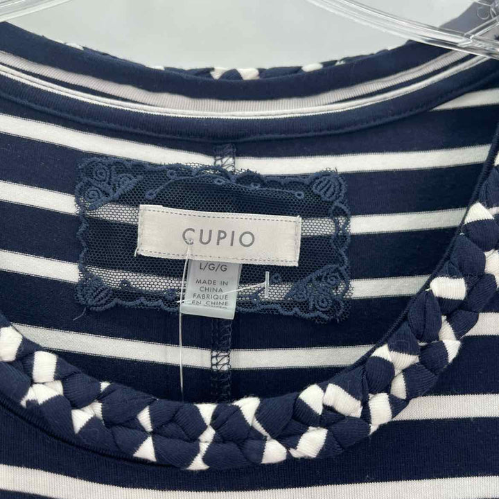 Size L CUPIO Navy Knit Dress