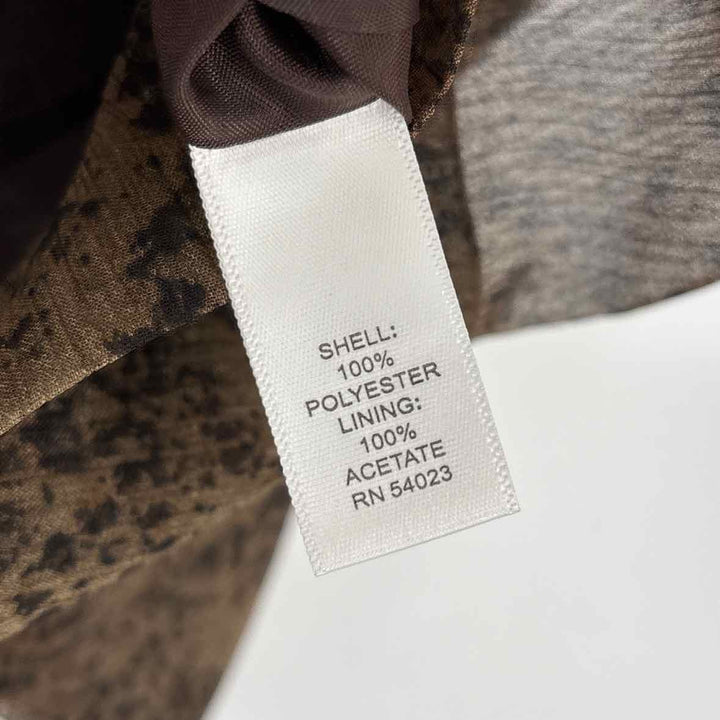 Size 8 Banana Republic Brown Print Skirt
