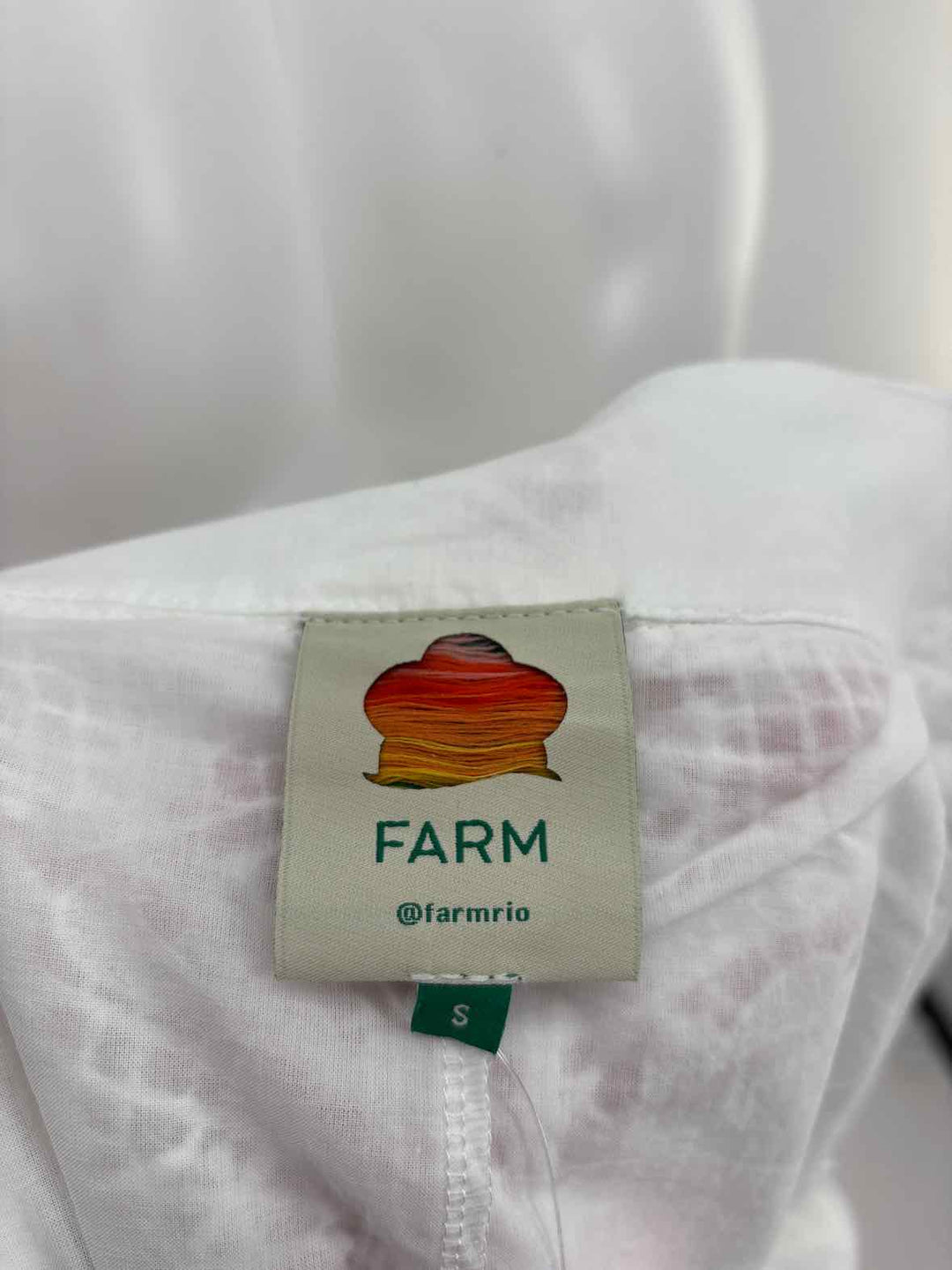 Size S FARM RIO White Skirt