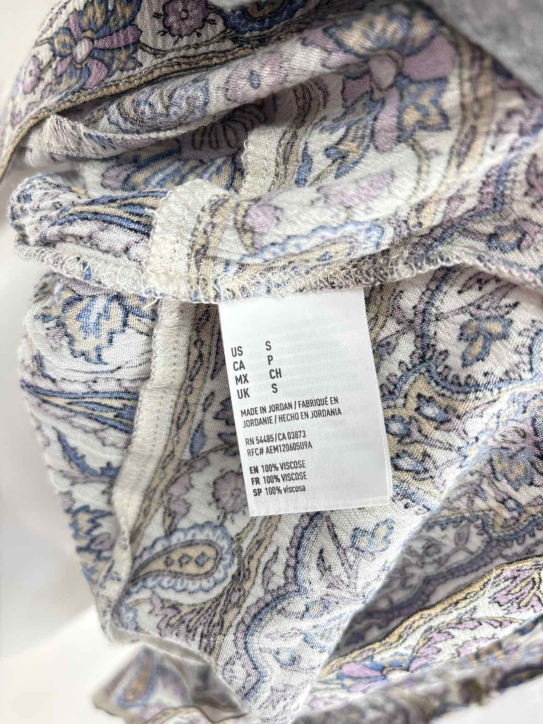 Size S AMERICAN EAGLE Purple Print Dress