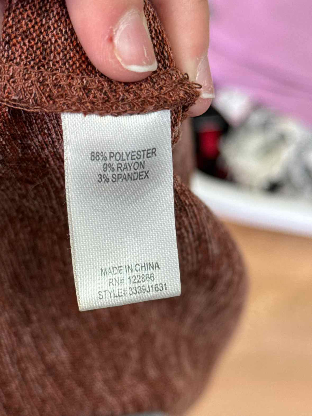 Size L/XL Brown Sweater