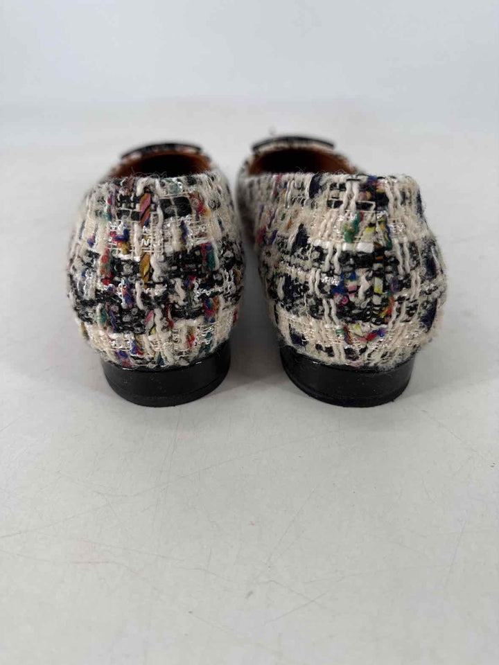 Shoe Size 9 Tory Burch Multi-Color Tweed Flats
