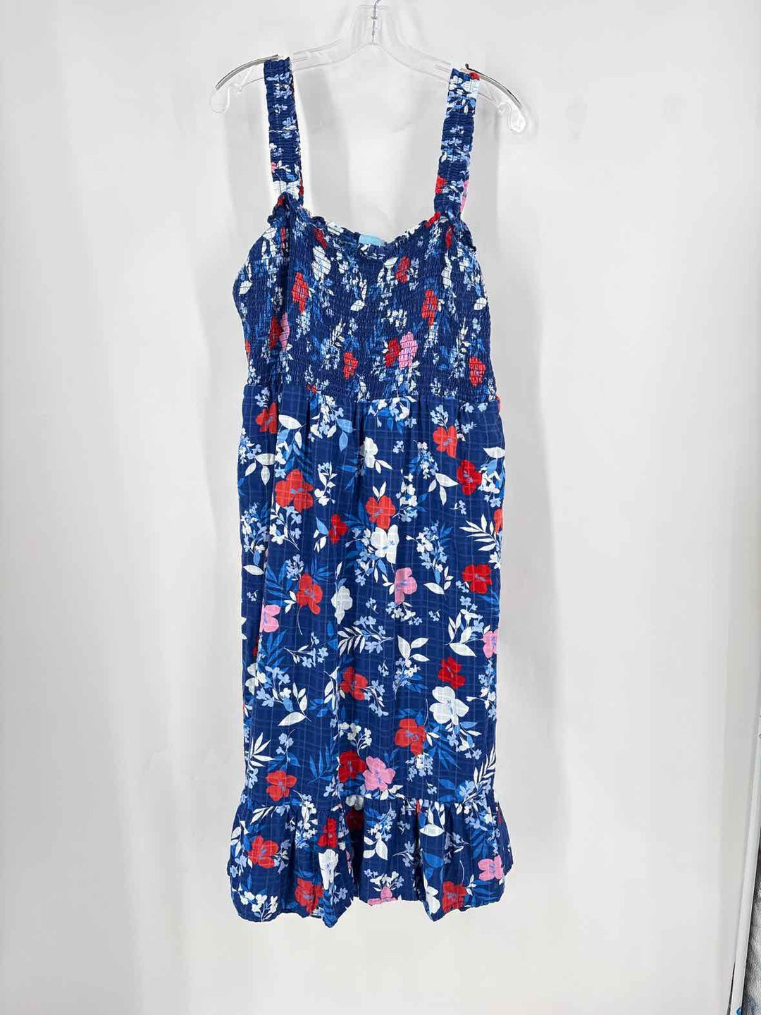 Size 2X DRAPER JAMES Blue Print Dress