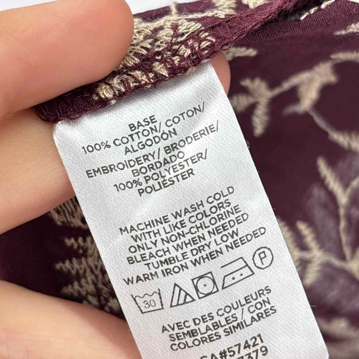 Size M Ann Taylor Burgundy Shirt