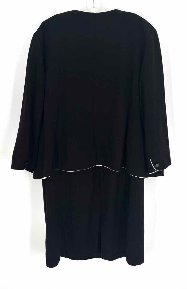Size 22W Talbots Black 2 PC Dress