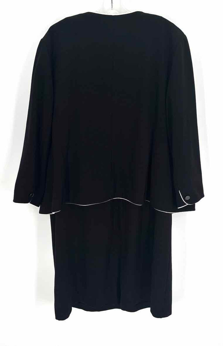 Size 22W Talbots Black 2 PC Dress
