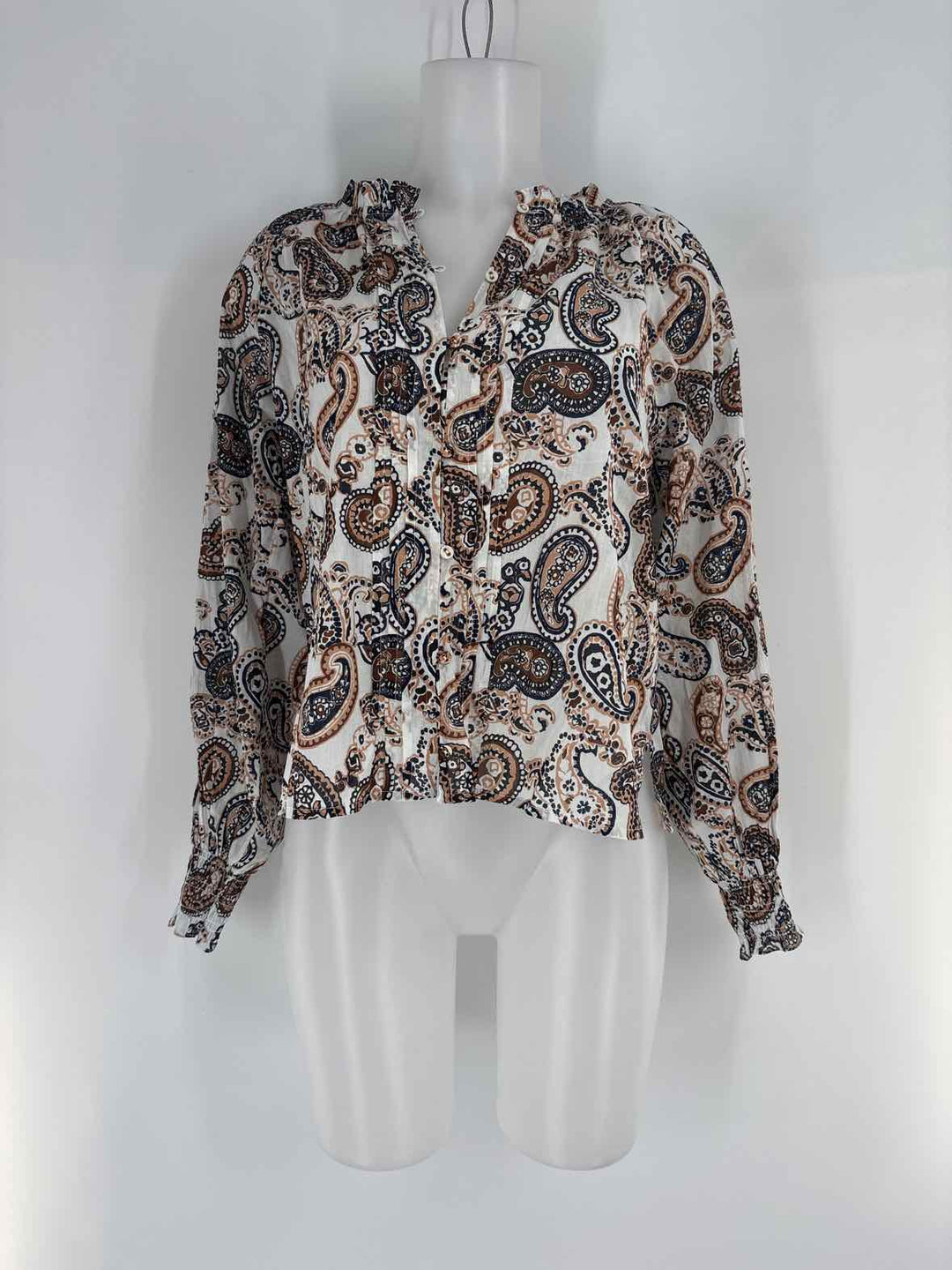 Size XS CLEOBELLA White Print Shirt