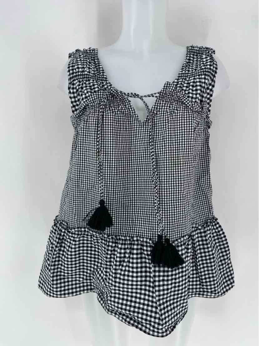 Size 6 DEREK LAM Black/White Shirt