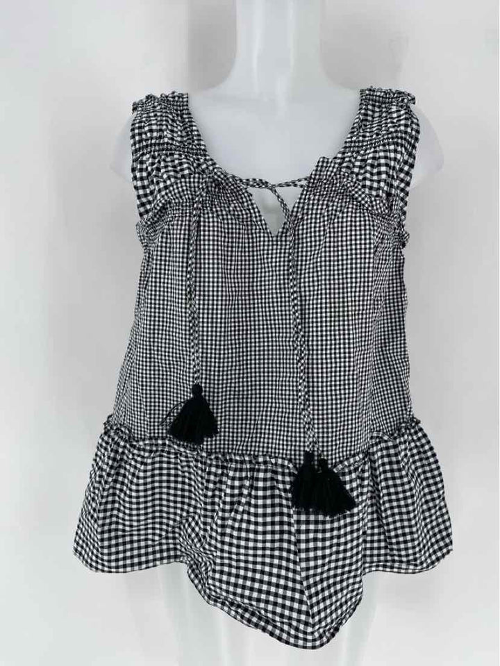 Size 6 DEREK LAM Black/White Shirt