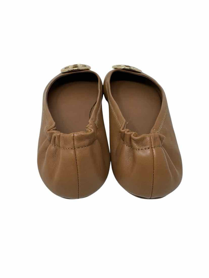 Shoe Size 10 Tory Burch Tan Leather Flats