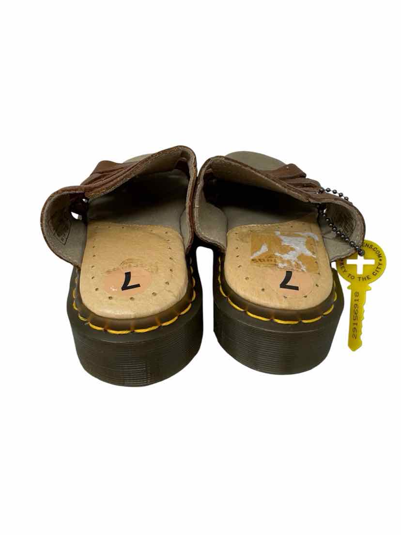 Shoe Size 7 DOC MARTENS Tan Leather Sandals