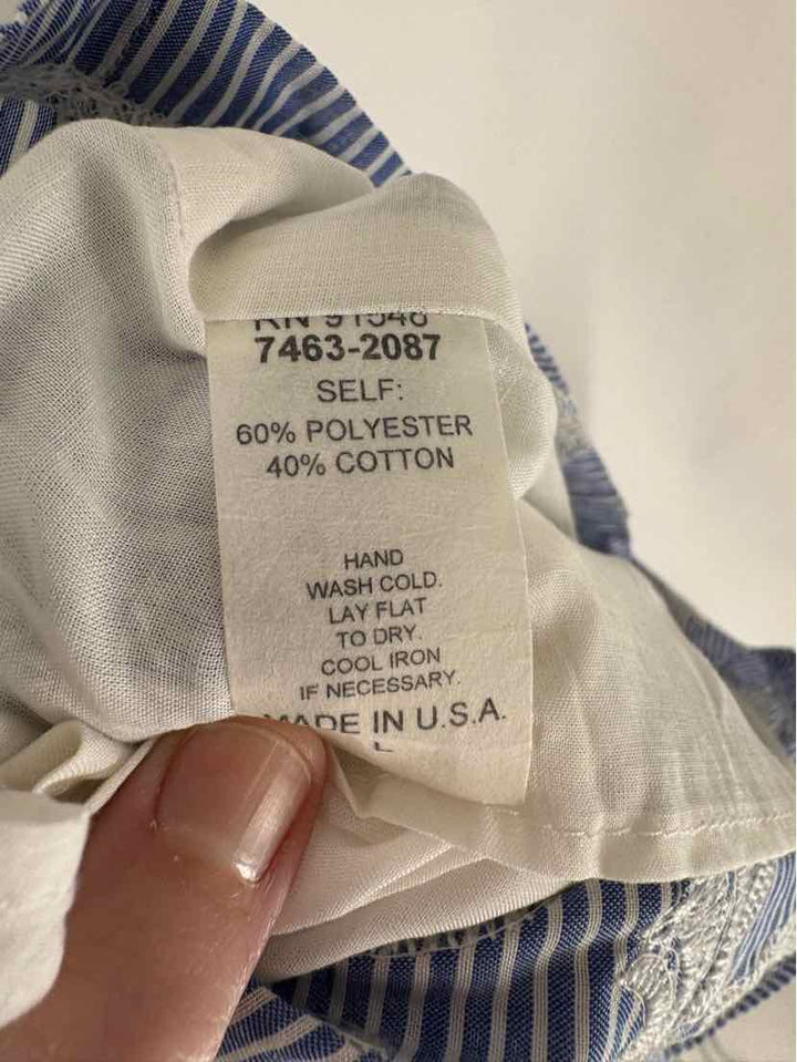 Size L Blue Print Dress