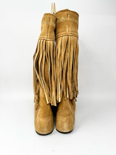 Shoe Size 40 Brown Suede Boots