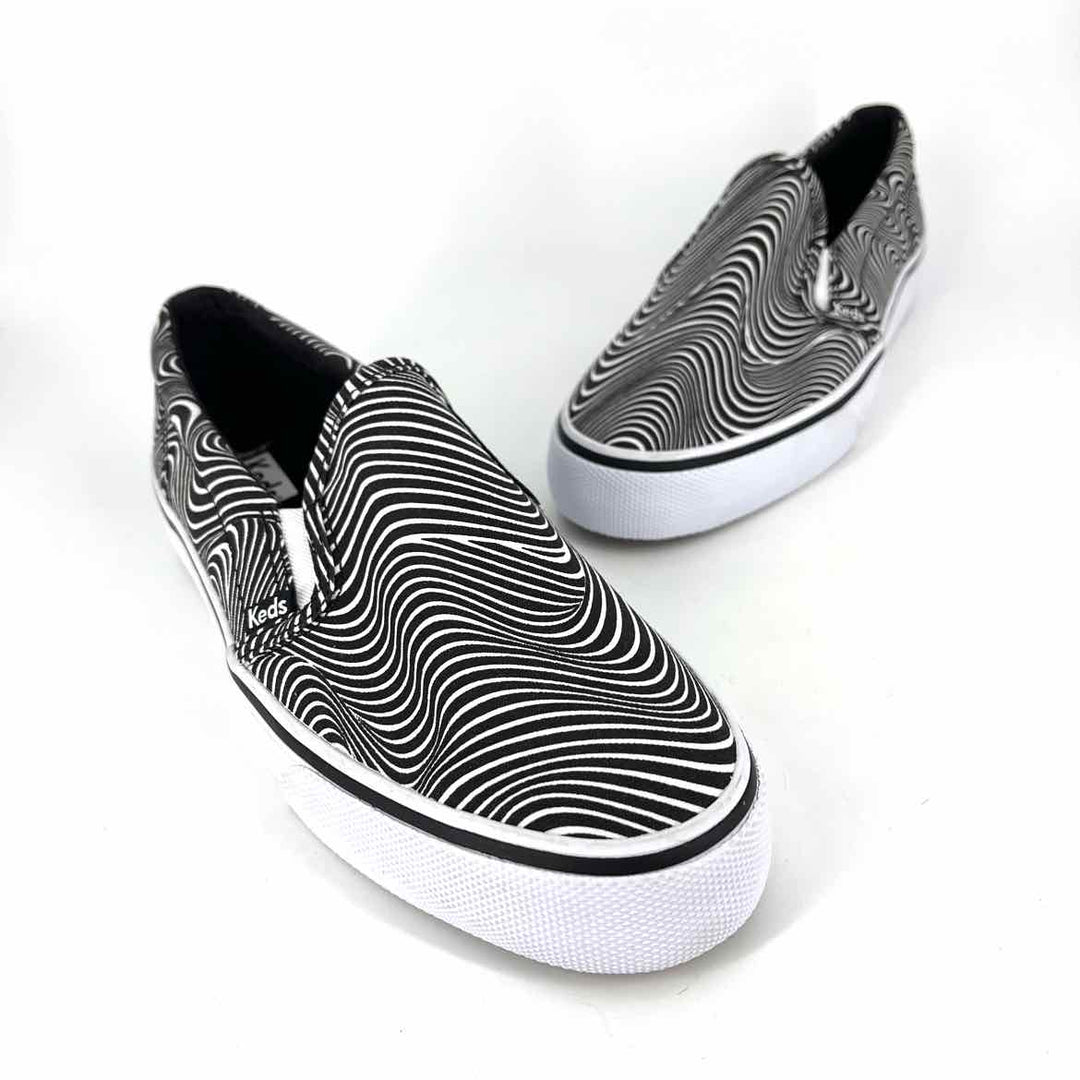 Shoe Size 9.5 Keds Black Canvas Flats