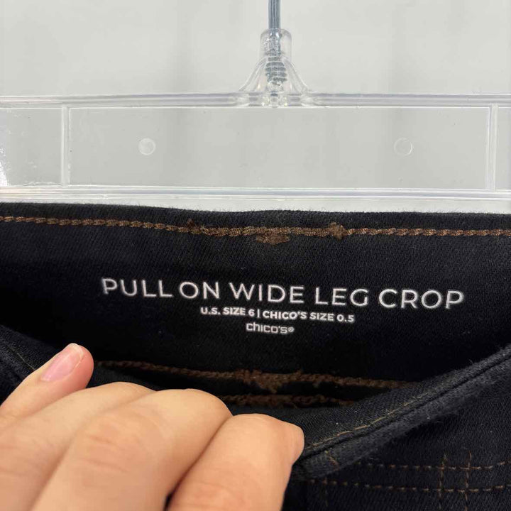 Size 6 Chico's Black Denim Jeans