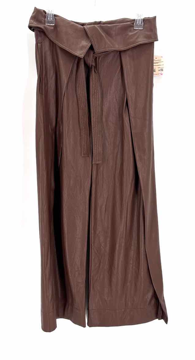Size 4 ALC Brown Faux Leather Pants