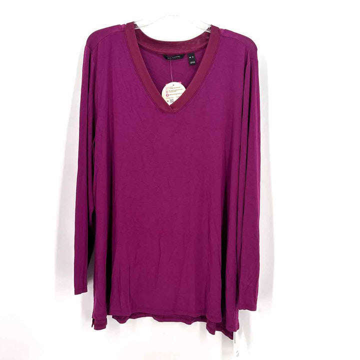 Size XL HALSTON Purple Knit Shirt