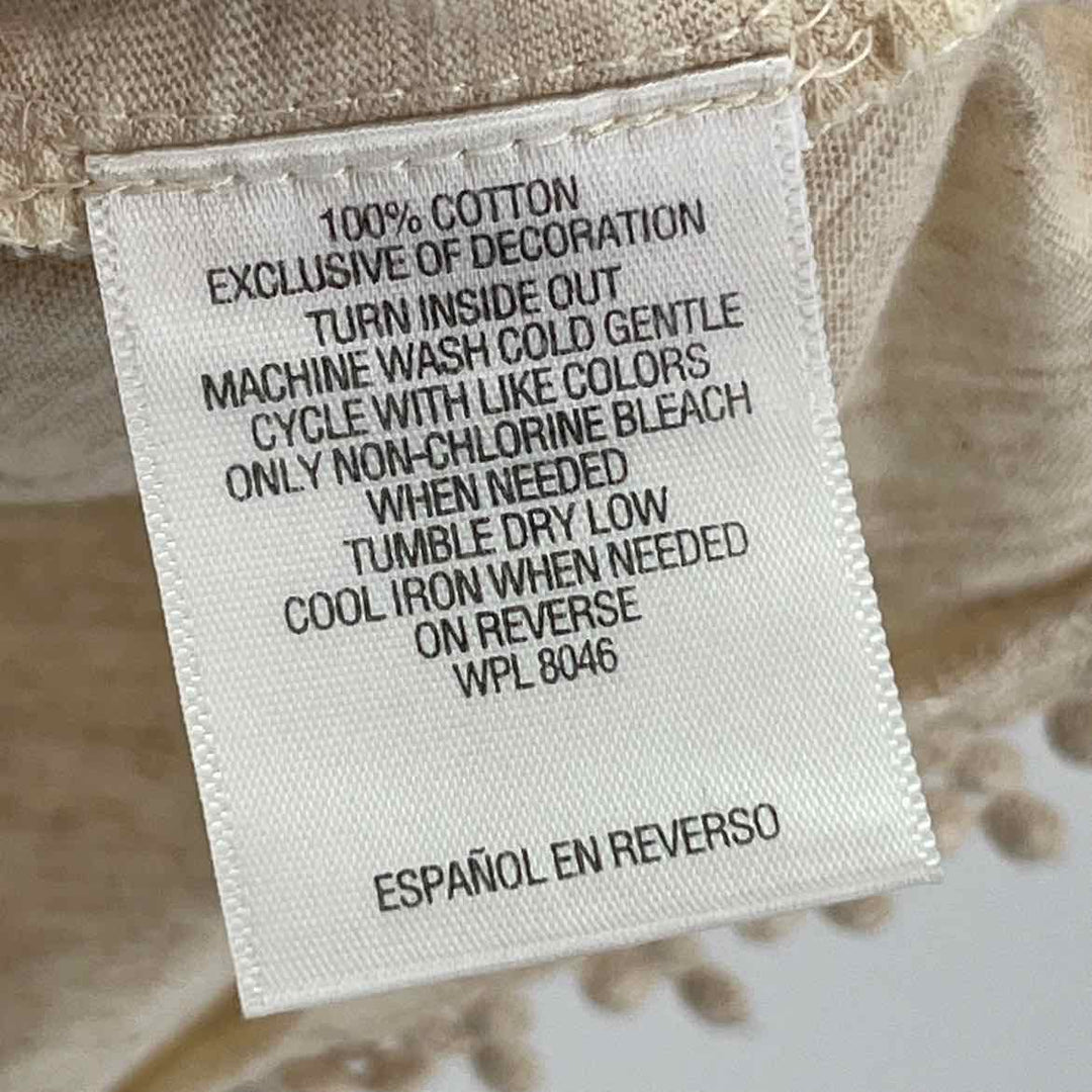 Size M Style & Co Cream Knit Shirt