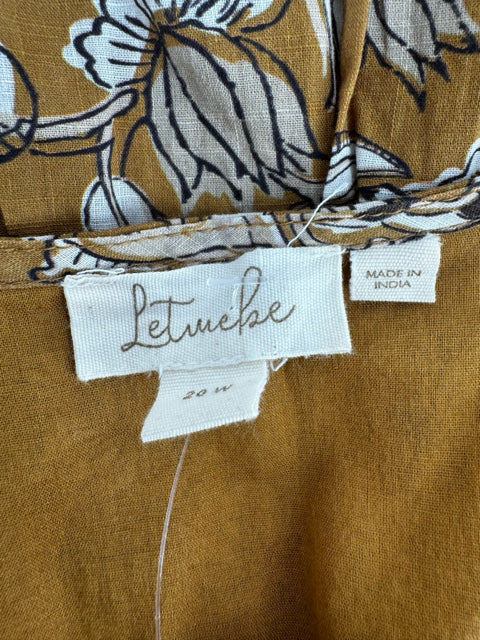 Size 20W TAN PRINT Dress
