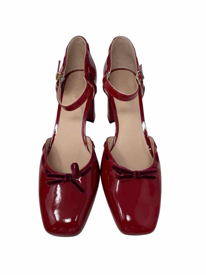 Shoe Size 7.5 J Crew Red PATENT Pumps