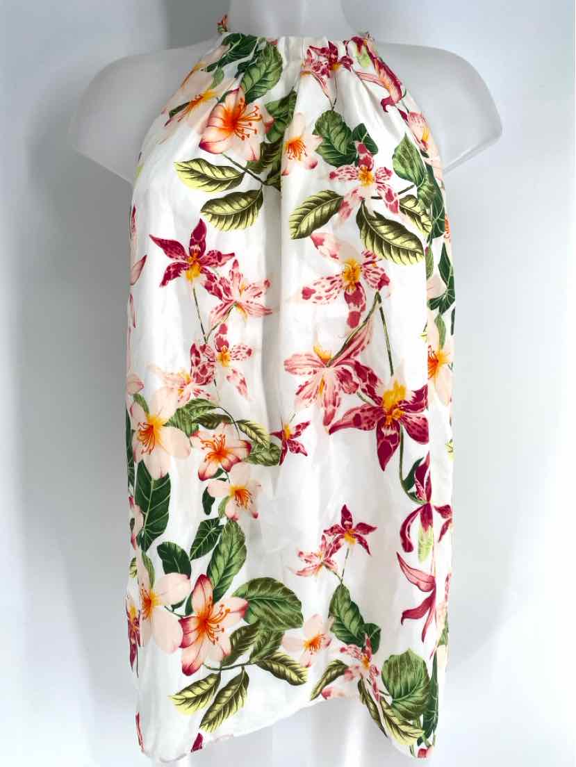 Size XL TOMMY BAHAMA Orange Silk Shirt