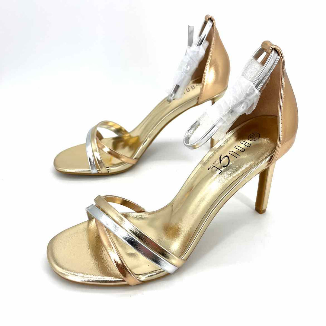 Shoe Size 6.5 ROUGE Gold Sandals