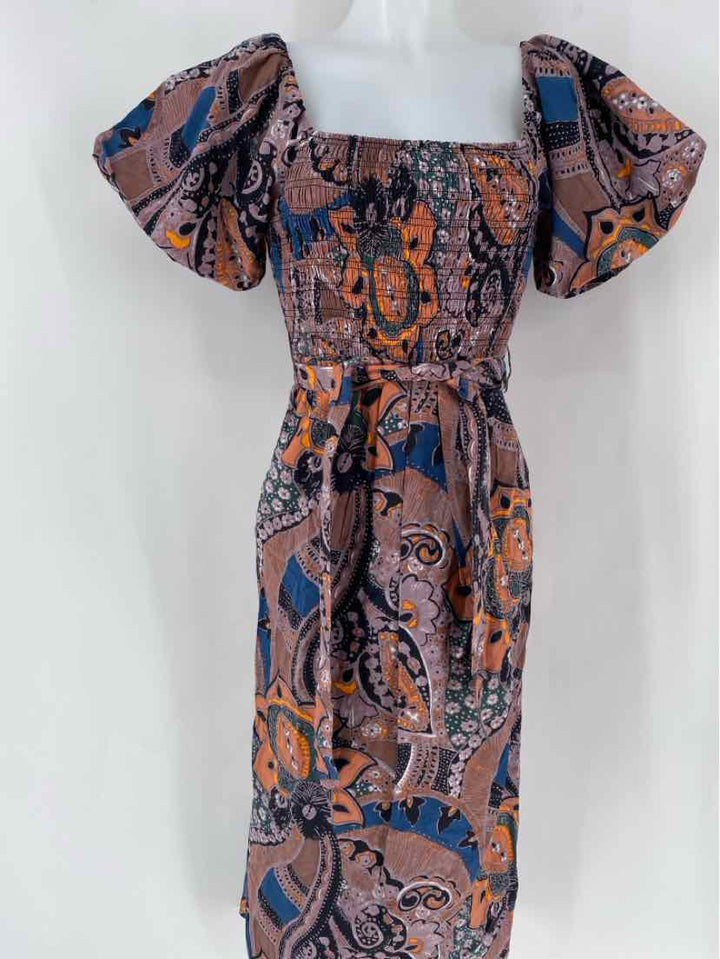 Size XS Purple Print Dress