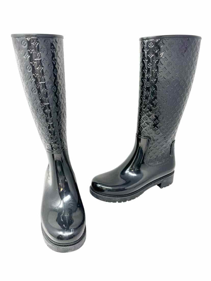 Shoe Size 40 Louis Vuitton Black Luxury - Boots