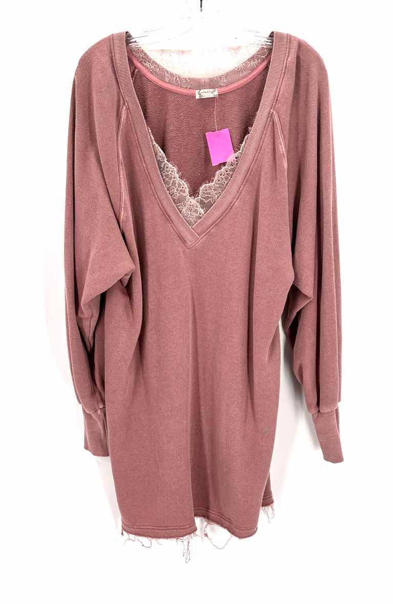 Size S FREE PEOPLE Mauve Shirt