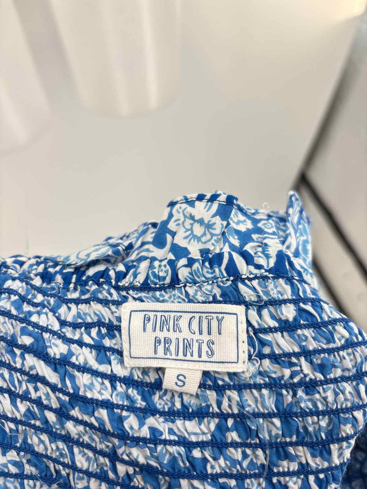 Size S Blue Print Dress